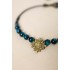 Cornflower amulet necklace