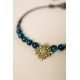 Cornflower amulet necklace