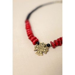 Viburnum amulet necklace